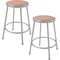 Global Industrial 24H Hardboard Stool, Gray, Armless, Backless, 2PK B2157619 - alternate 4